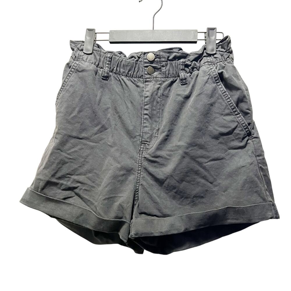 Universal Thread High Waist Shorts Black Cotton Stretch Dark Wash Sz S